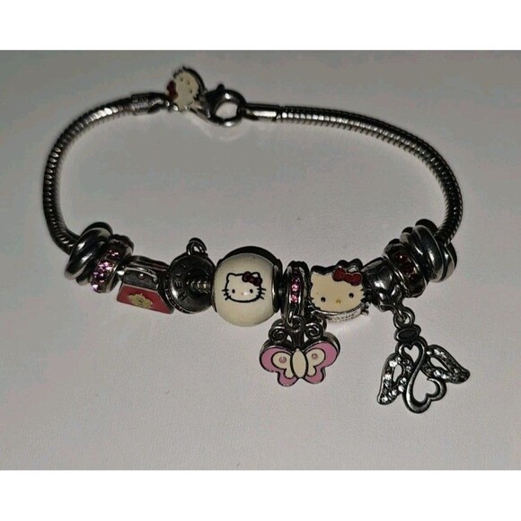 Hello Kitty Charm bracelet Pandora 925 Silver - Picture 1 of 8